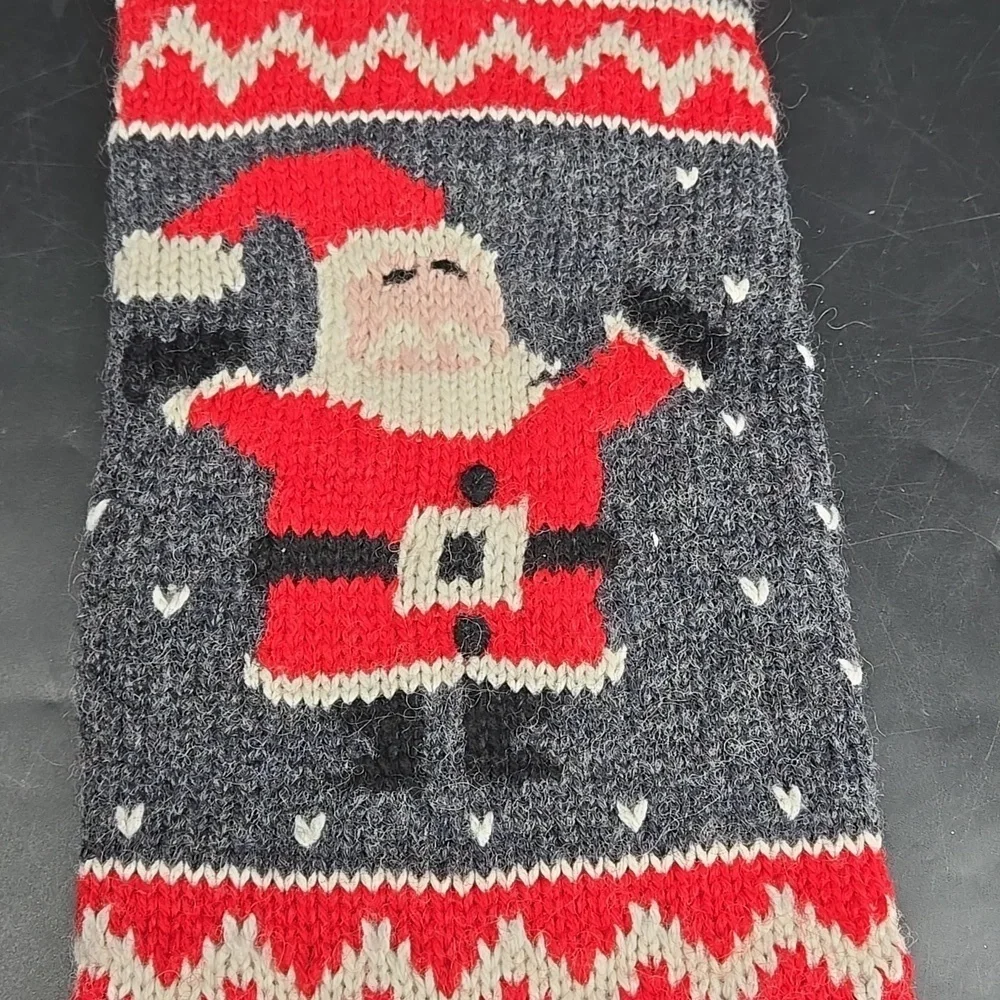 NEW CAROLINE Pottery Barn Christmas Holiday Stocking Wool Blend Fair Isle